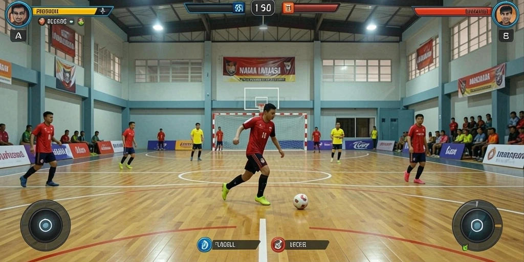 Screenshot menggambarkan antarmuka permainan yang intuitif.