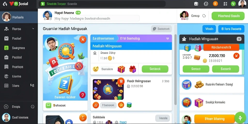 Tangkapan layar menunjukkan level yang menarik dan penuh warna.