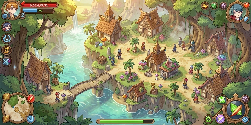 Tampilan awal game yang menarik dan mudah dipahami.