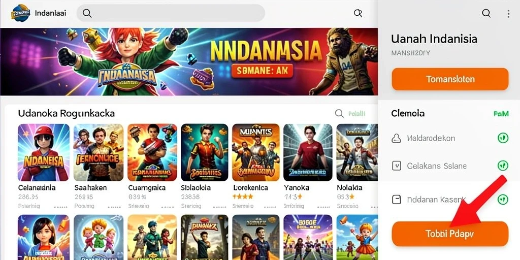 Tampilan antarmuka utama VC55 yang menarik.